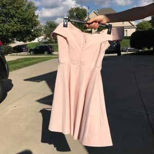 Off the Shoulder Pink Dress